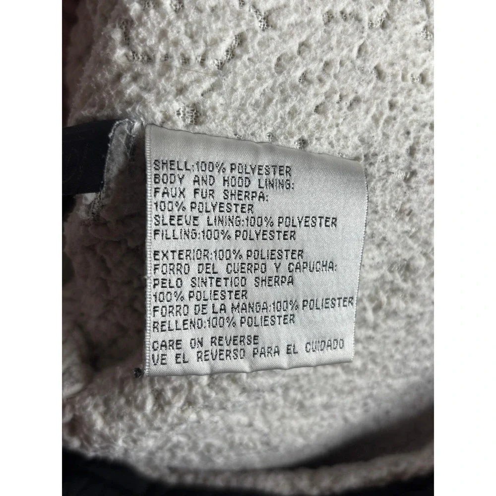Kenneth Cole New York | Black Quilted‎ Sherpa Lined Hooded Puffer Jacket | Small